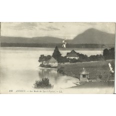 CPA: ANNECY. LES BORDS DU LAC à VEYRIER. Années 1910.