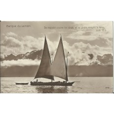 CPA: BARQUE DU LAC LEMAN. Années 1910.