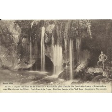 CPA: CASCADE PETRIFIANTE DU SAUT-DU-LOUP, Années 1910.