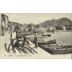 CPA: CASSIS, LE QUAI BARTHELEMY, ANNEES 1910.