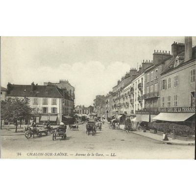 CPA: CHALON-SUR-SAONE (71) , Avenue de la gare.