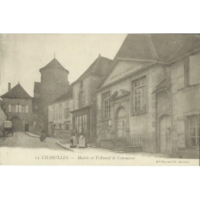 CPA: CHAROLLES (71) , MAIRIE ET TRIBUNAL DE COMMERCE.OLES C.PUZENAT.