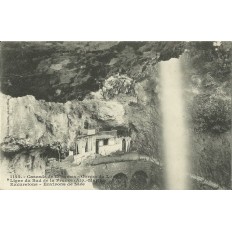 CPA: GORGES DU LOUP, CASCADE COURMES Années 1900.