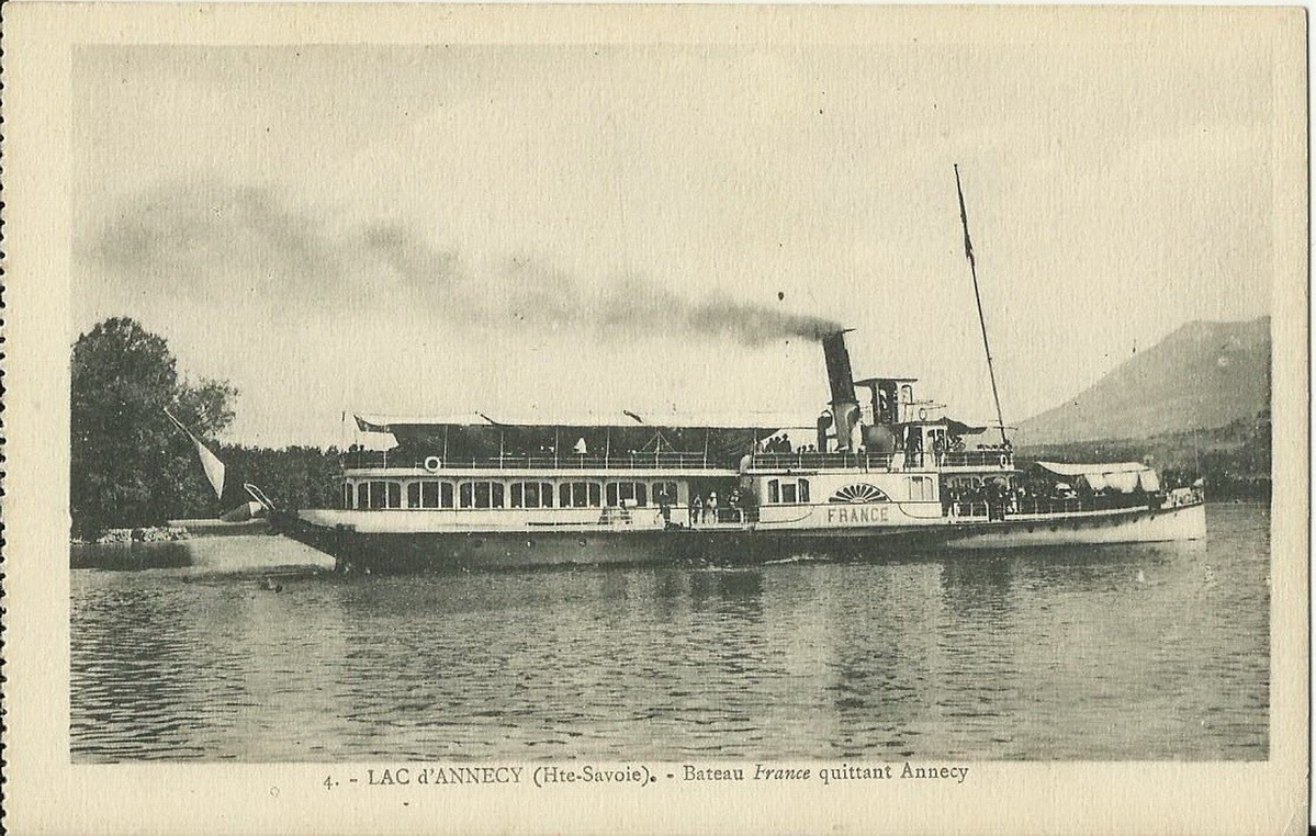Carte Postale Ancienne – Lac D'Annecy Sevrier – Chemin De Fer – Voyagée