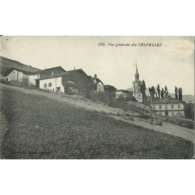 CPA: LES CHAPELLES. VUE GENERALE. Années 1900.