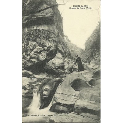 CPA: LIGNES DU SUD, GORGE DU LOUP, Années 1900.