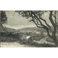 CPA: MALLEMORT DE PROVENCE, PANORAMA SUR LA VALLEE DE LA DURANCE, vers 1900.