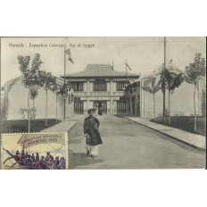 CPA: MARSEILLE, 1906 EXPOSITION COLONIALE , RUE DE SAIGON.