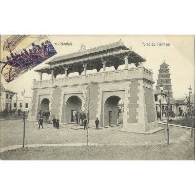 CPA: MARSEILLE, 1906 EXPOSITION COLONIALE, LA PORTE DE L'ANNAM.