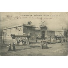 CPA: MARSEILLE, 1906 EXPOSITION COLONIALE, LE PALAIS DE LA MER.