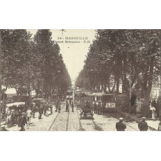 CPA: MARSEILLE, COURS BELSUNCE, ANNEES 1910.