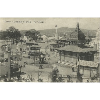 CPA: MARSEILLE, EXPOSITION COLONIALE 1906, VUE GENERALE.