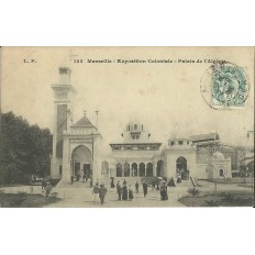 CPA: MARSEILLE, EXPOSITION COLONIALE 1908.PALAIS DE L'ALGERIE.