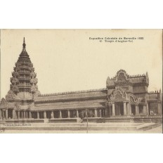 CPA: MARSEILLE, EXPOSITION COLONIALE 1922, TEMPLE d' ANGKOR-VAT.