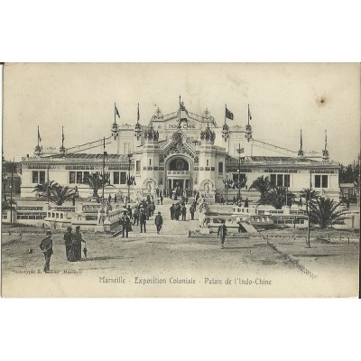 CPA: MARSEILLE, L' EXPOSITION COLONIALE 1906,PALAIS DE L'INDO-CHINE.