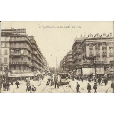 CPA: MARSEILLE, LA RUE DE NOAILLES, ANNEES 1910.