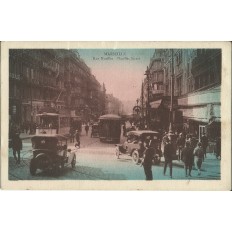 CPA: MARSEILLE, LA RUE NOAILLES, ANIMATION. ANNEES 1920.