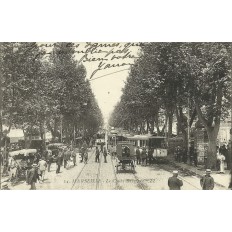 CPA: MARSEILLE, LE COURS BELSUNCE, DANS LES ANNEES 1910.