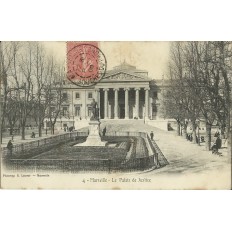 CPA: MARSEILLE, LE PALAIS DE JUSTICE. ANNEES 1900