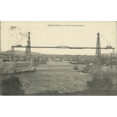 CPA: MARSEILLE, LE PONT TRANSBORDEUR, VERS 1910.