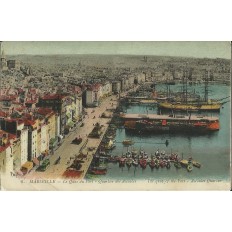 CPA: MARSEILLE, LE QUAI DU PORT, QUARTIER DES ACCOULES, ANNEES 1910.