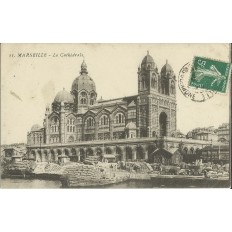 CPA: MARSEILLE, LE STOCKAGE PRES DE LA CATHEDRALE, VERS 1910