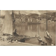 CPA: MENTON, Le PORT, Années 1900.