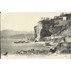 CPA: MENTON, LES ROCHERS ROUGES ET GARAVAN, Années 1910.