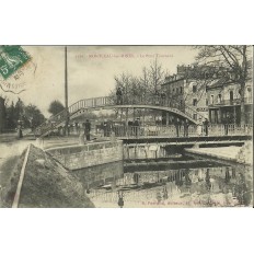 CPA: MONTCEAU-LES-MINES (71) , LE PONT TOURNANT.