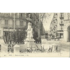 CPA: NICE, LE BUSTE DE CARNOT. Années 1900.