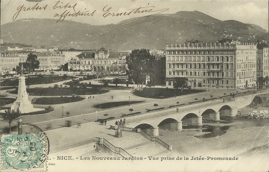 CPA NICE AVENUE DE LA GARE EDIT GILLETTA /DOS VIERGE