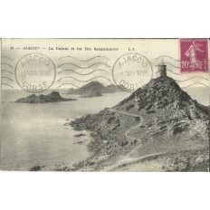 CPA: CORSE, AJACCIO, LA PARATA ET LES ILES SANGUINAIRES, ANNEES 1910.