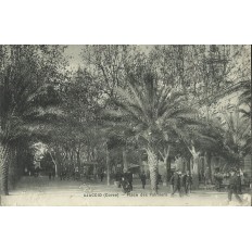 CPA: CORSE, AJACCIO, PLACE DES PALMIERS.1913.