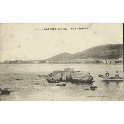 CPA: CORSE, AJACCIO, VUE GENERALE, ANNEES 1900.