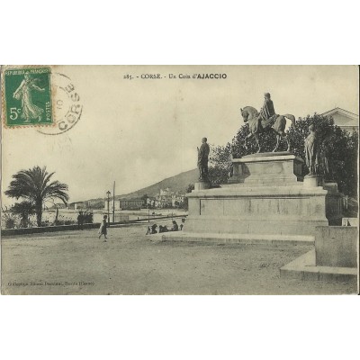 CPA: CORSE, UN COIN D' AJACCIO, ANNEES 1900.