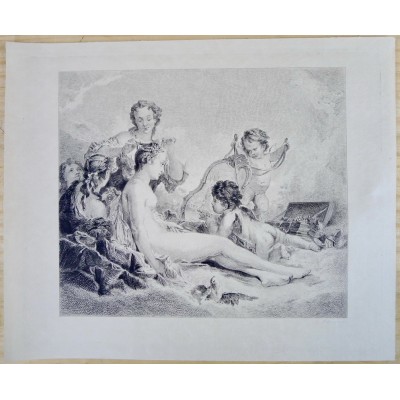 Eugène Michel Jos. ABOT (1836-1894), GRAVURE, d'après François BOUCHER -