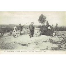 CPA - NEMOURS - Rochers Beauregard - La Table D'Orientation - Années 1910