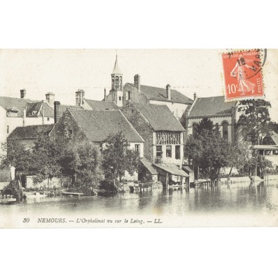 CPA - NEMOURS - L'Orphelinat Vu Sur Le Loing - Années 1910