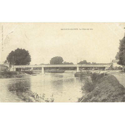 CPA - BRY SUR MARNE - Le Pont De Bry - Années 1900