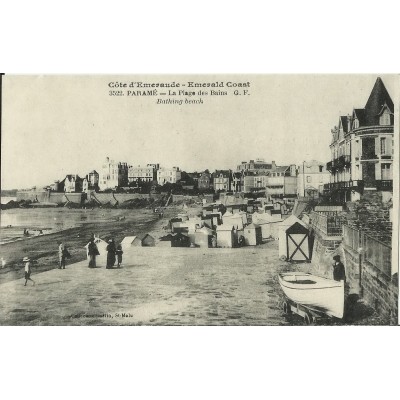 CPA: PARAME. La Plage des Bains. Années 1900