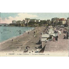 CARTE POSTALE ANCIENNE: PARAME. La Plage à Rochebonne, Années 1900