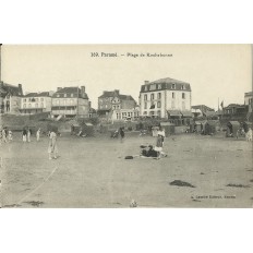 CPA: PARAME. Plage de Rochebonne. Hotel de la Paix, Années 1900