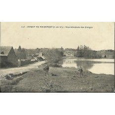 CPA: Foret de PAIMPONT, Vue Générale des FORGES, vers 1900