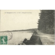 CPA: PAIMPONT, LA FORET, L'Etang du pas du Houx, vers 1900