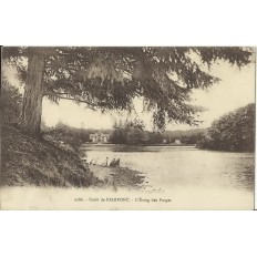 CPA: PAIMPONT. L'Etang des Forges (lessive), vers 1910