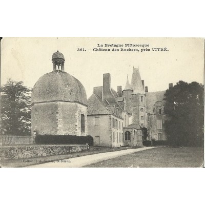 CPA: VITRE, Le Chateau des Rochers, vers 1900
