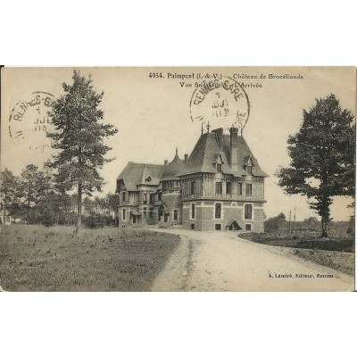 CPA: PAIMPONT. Le Chateau de Brocéliande, Années 1910