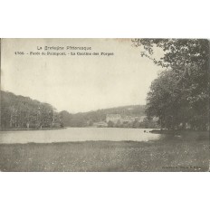 CPA: Foret de PAIMPONT. La Cantine des Forges, Années 1900