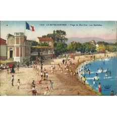 CPA: LA SEYNE-SUR-MER. Plage de MAR-VIVO. LES SABLETTES. Années 1930.
