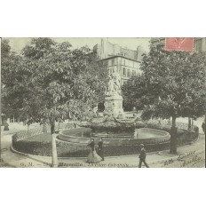 CPA: MARSEILLE, LA PLACE ESTRANGIN, VERS 1900.